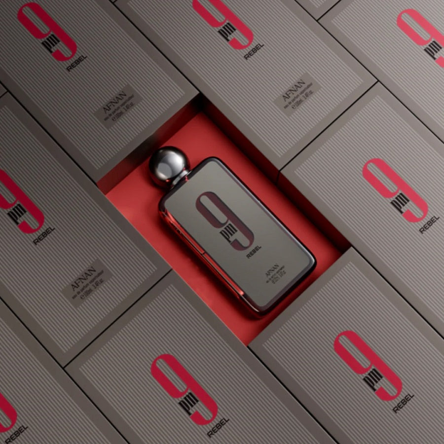 <strong> AFNAN <br> 9 PM REBEL </strong><br> Eau de Parfum